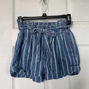 American Eagle pinstripe shorts